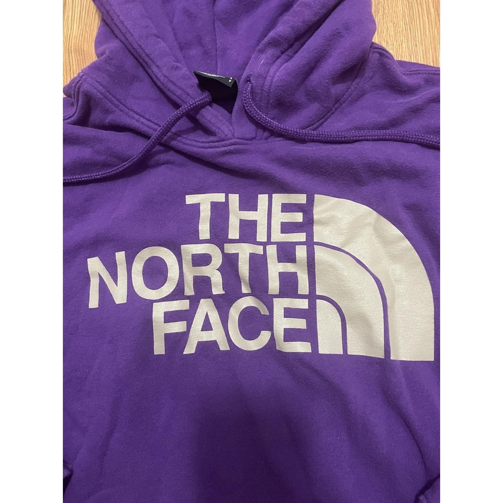 The North Face Hoodie Mens Small Pullover Big Logo Fleece Outdoor - Picture 3 of 10